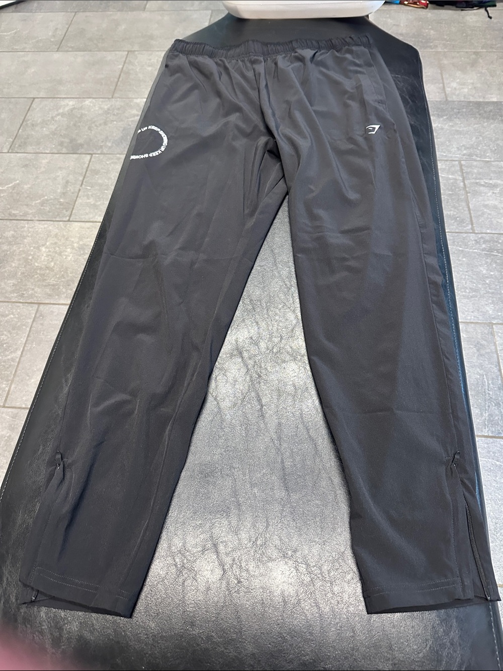 Gymshark Black Performance Joggers with Logo